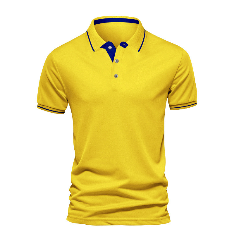 Men's Solid Color Polo Shirt Men's Clothing display picture 2