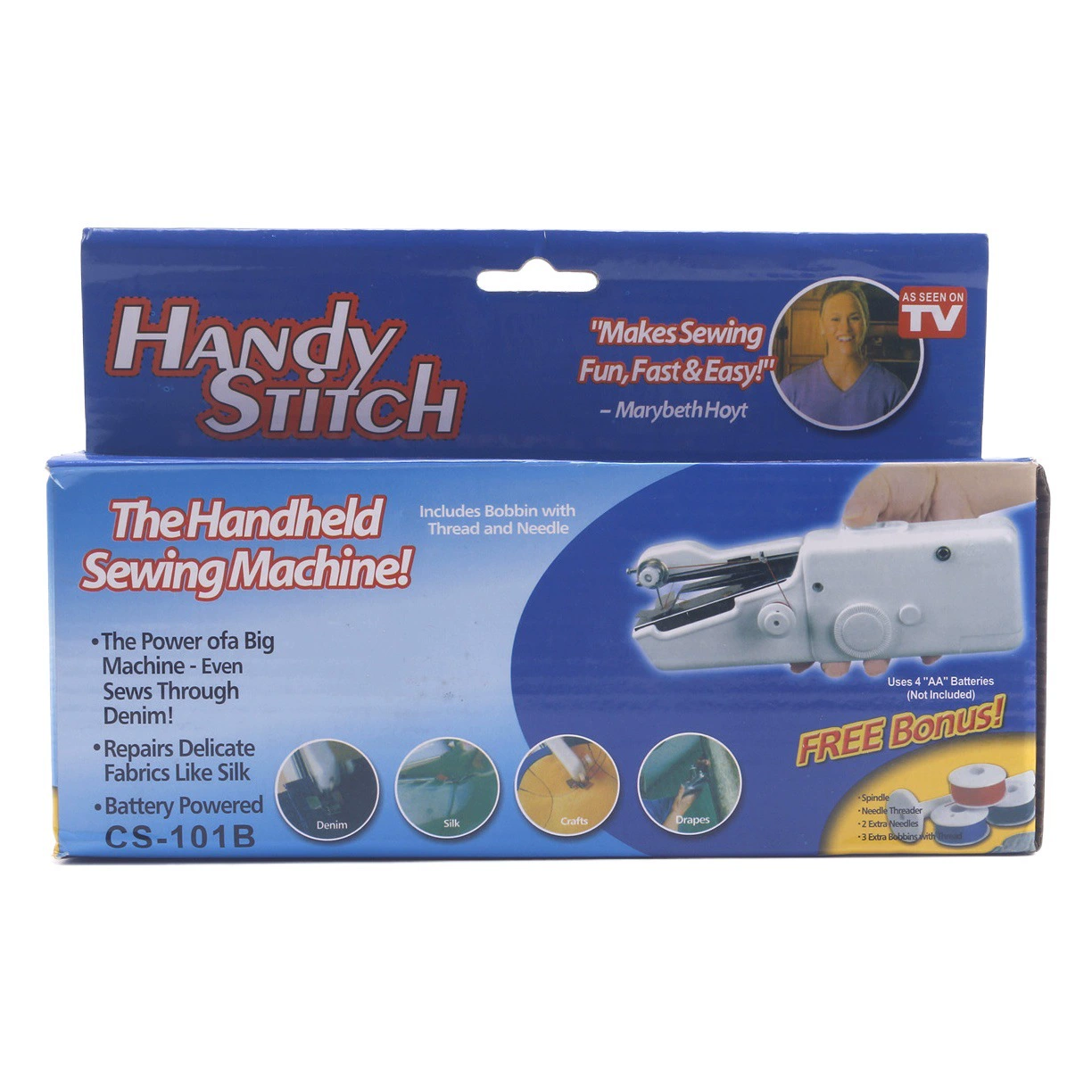 Портативная портативная швейная машина Handy Stitch 101 Мини электрическая швейная машина Швейная машина 340 г