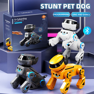 Cross-Border Foreign Trade Remote Control Smart Robot Dog Black Technology Mechanical Dog Artificial Ai Smart Pet Digital Kidsren's Toy
