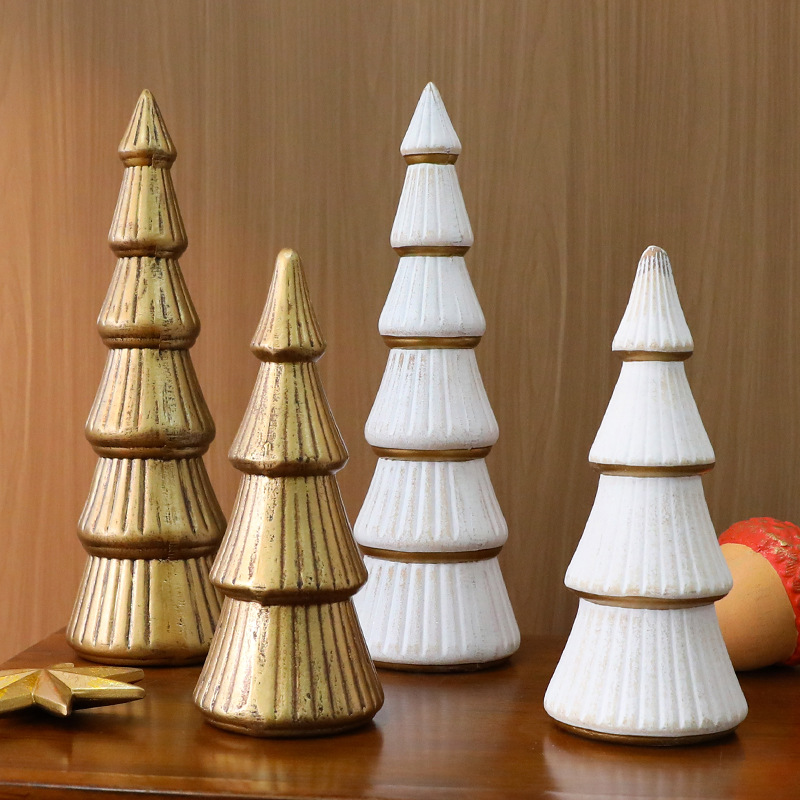 Amazon ventas calientes árbol de Navidad de madera nórdica decoración de árbol de Navidad decoración de escritorio interior de Navidad
