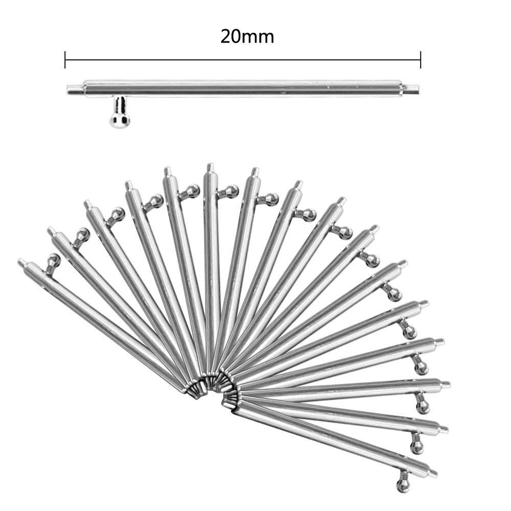 Quick-release switch raw ear stainless steel boutique watch needle three beads Milan accessories multi-size spring needle universal raw ear