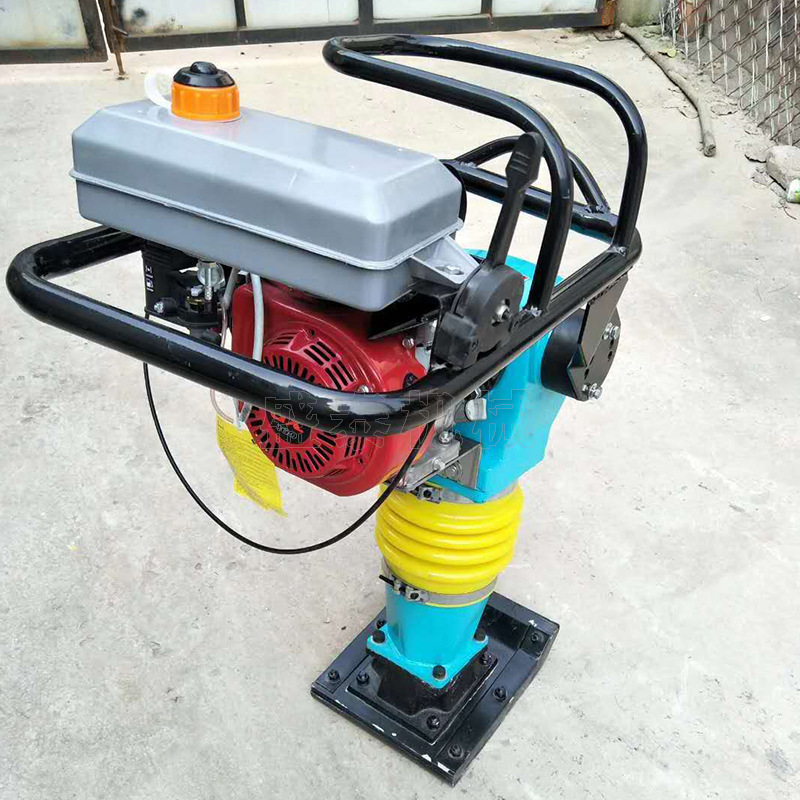 沥青路面回填土振动夯实柴油冲击夯打平压实地面平整机公路夯土机