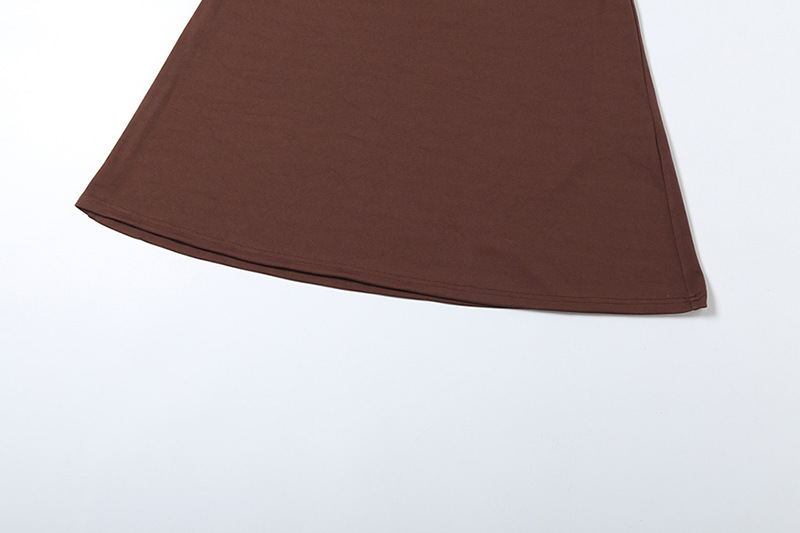 Spring Women Clothing Personality Scarf Collar Slim Fit Twist Lace up Tube Top Dress Women