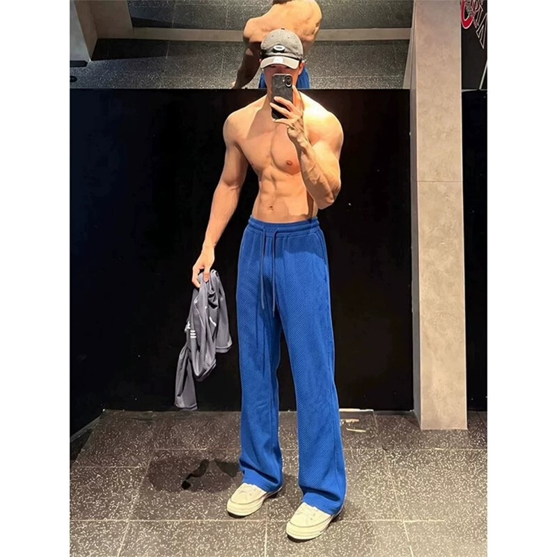 2026[Devil's Eye] Honeycomb-Patterned Anti-Wrinkle Breathable Ultra-Lightweight Casual Pants for Sports and Everyday Wear