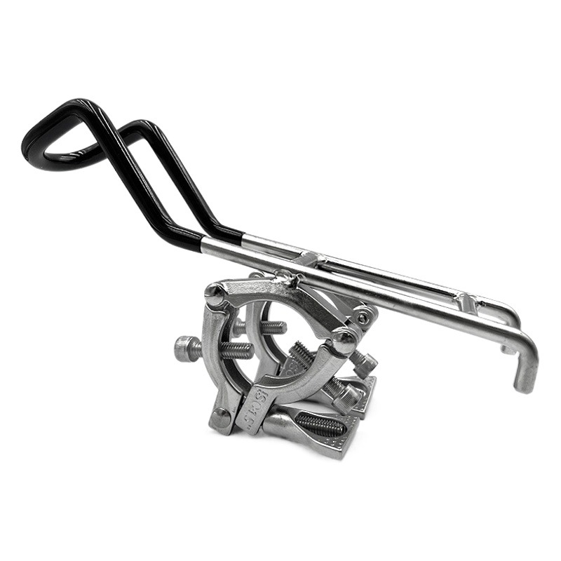 Soporte de caña de pescar marina de pesca abrazadera de tres secciones de acero inoxidable asiento de caña de pescar kayak accesorios de soporte de caña de pescar marina