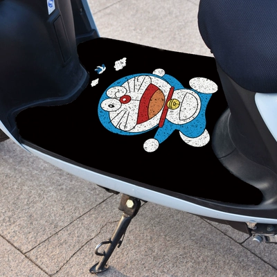 Electric vehicle foot mat – Mat Light Luxury - 562d-doraemon-width-50length-70cm-rectangular-self-cut-silk-circle-free-velcro