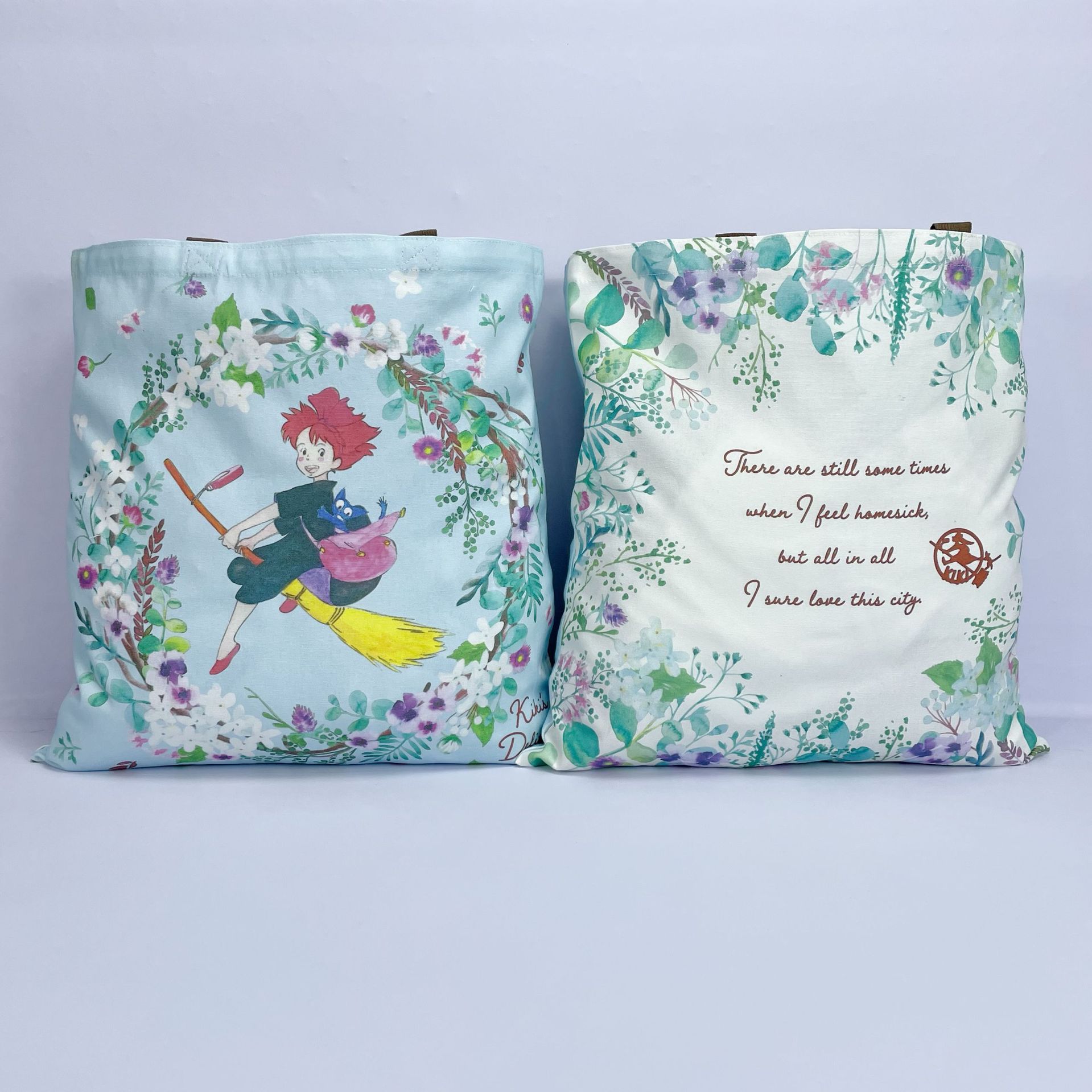Japanese double-sided cartoon thin shopping bag