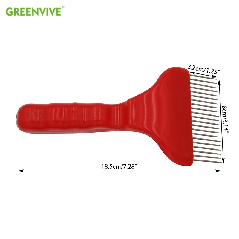 21-Pin Stainless Steel Honey Fork Bee Cap Opening Fork Cleaning Honeycomb Impurities Beekeeping Scraper Comb Fork Tool