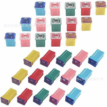 跨境供应 30pcs 方形保险丝 长/短款内插连接式方块保险丝20-60A