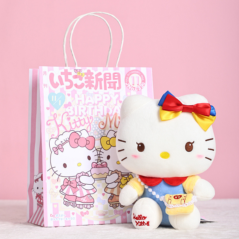 Genuino HelloKitty muñecas Kitty muñecas de tela mochila gatos juguetes de peluche cumpleaños chica