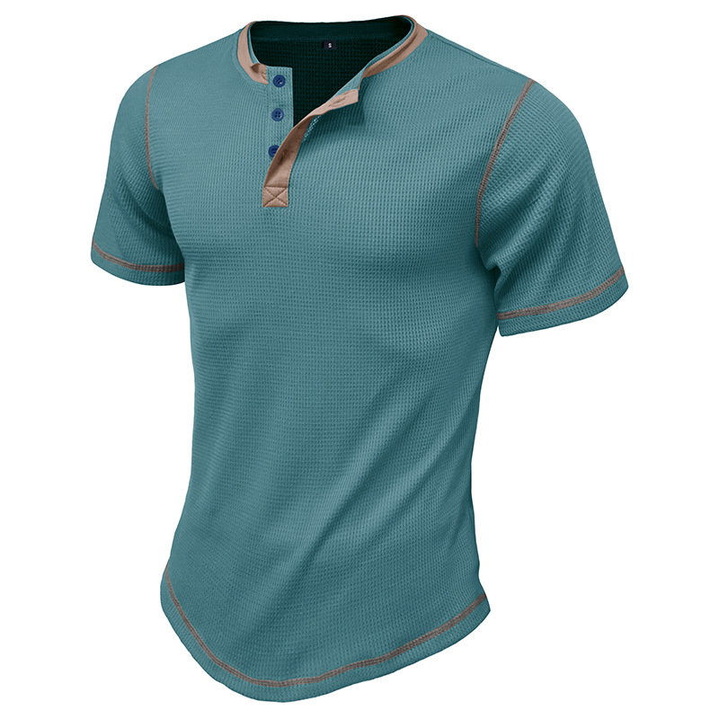 Hombres Color Sólido Labor De Retazos Playeras Ropa Hombre display picture 37