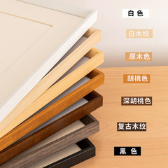 Custom handmade solid wood picture frame for calligraphy and painting, suitable for any size, ready-to-hang on the wall