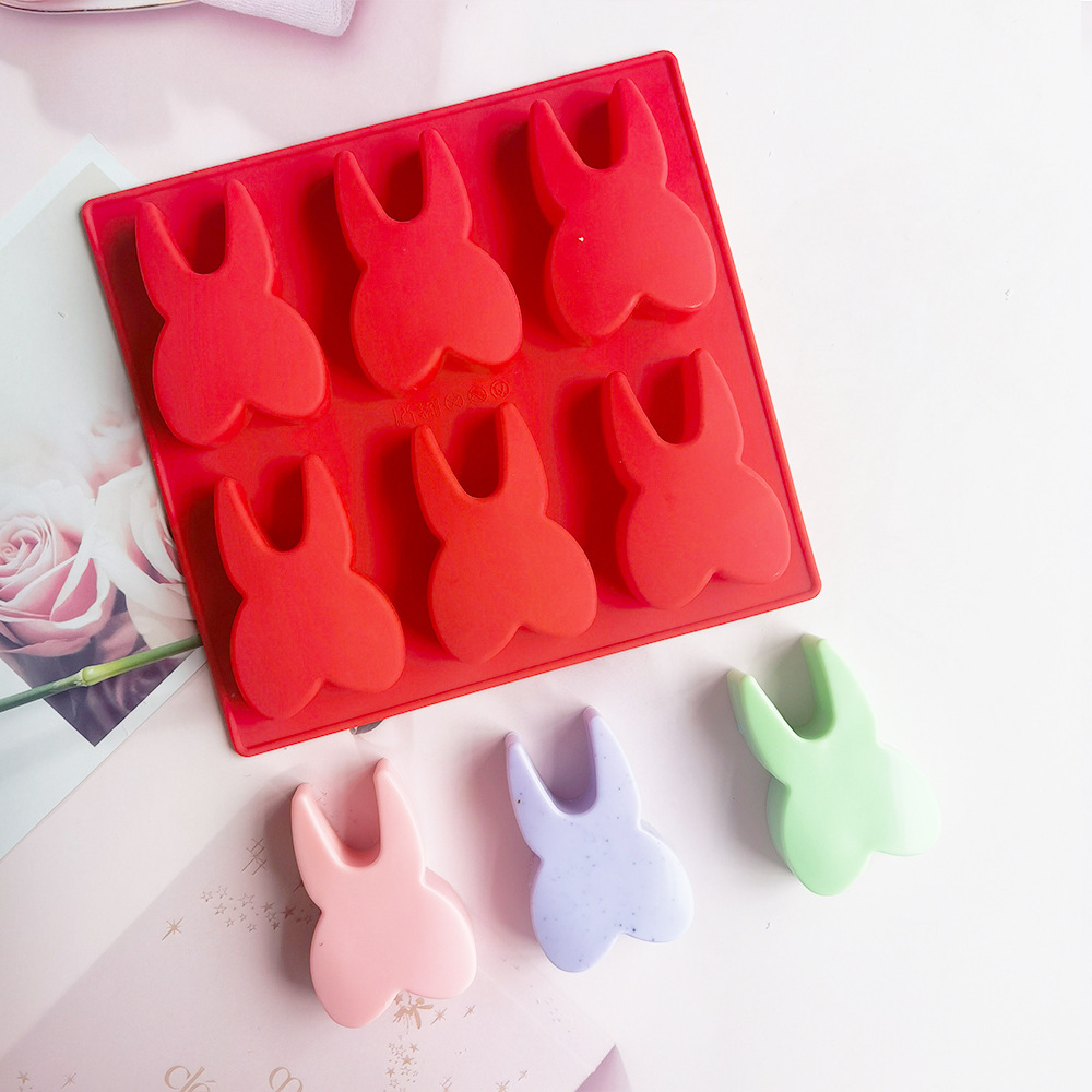 6连牙齿61巧克力饼干模蛋糕模具雪糕糖果硅胶模具