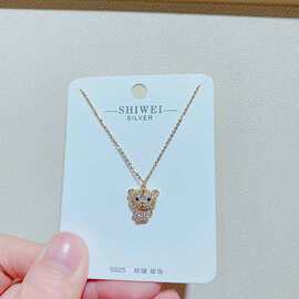 S925银饰品时尚气质简约款V领脖子优雅配饰银项链锁骨链女1255J