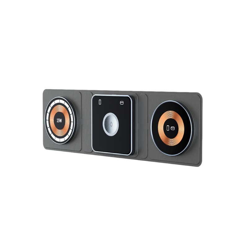 El cargador inalámbrico magnético transparente plegable popular tres-en-uno multifuncional del cargador inalámbrico de Magsafe del Amazonas