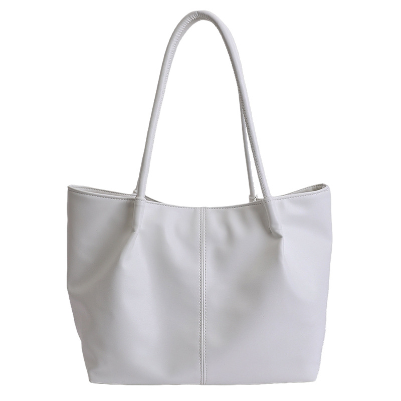 Bolso 2026 nuevo retro bolso de hombro de transporte de gran capacidad bolso de mujer simple y versátil bolso de brazo portátil