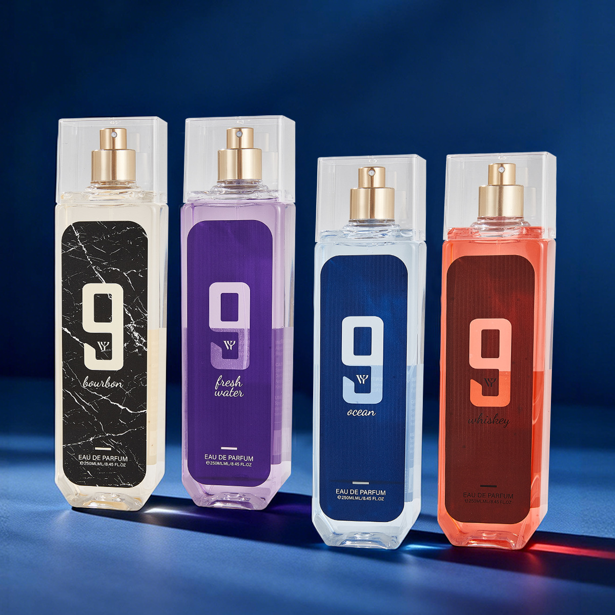Cross-Border Foreign Trade Popular Men's Perfume No. 9 Same Scent 250ml Large Bottle Spray Long-Lasting Fragrance Wholesale Trade