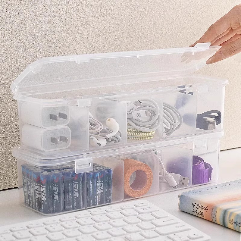 Desktop Data Cable Storage Special Mobile Phone Charger Charging Cable Organizer Compartment Cable Winder Power Cord Storage Box