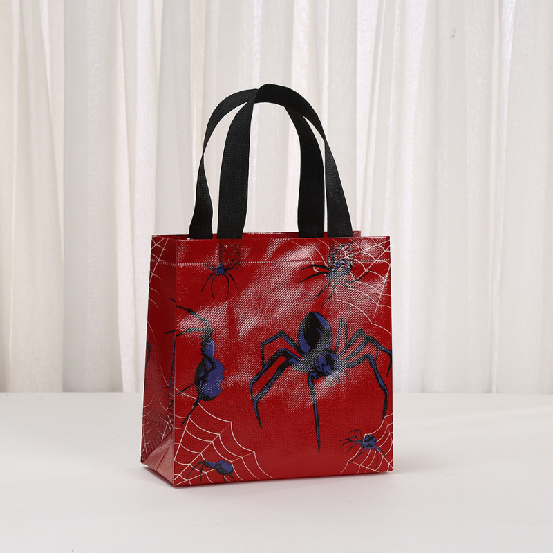 現物スパイダーテーマレジ袋スパイダープリント包装袋不織布手提げ袋パーティーギフト袋キャンディー|undefined