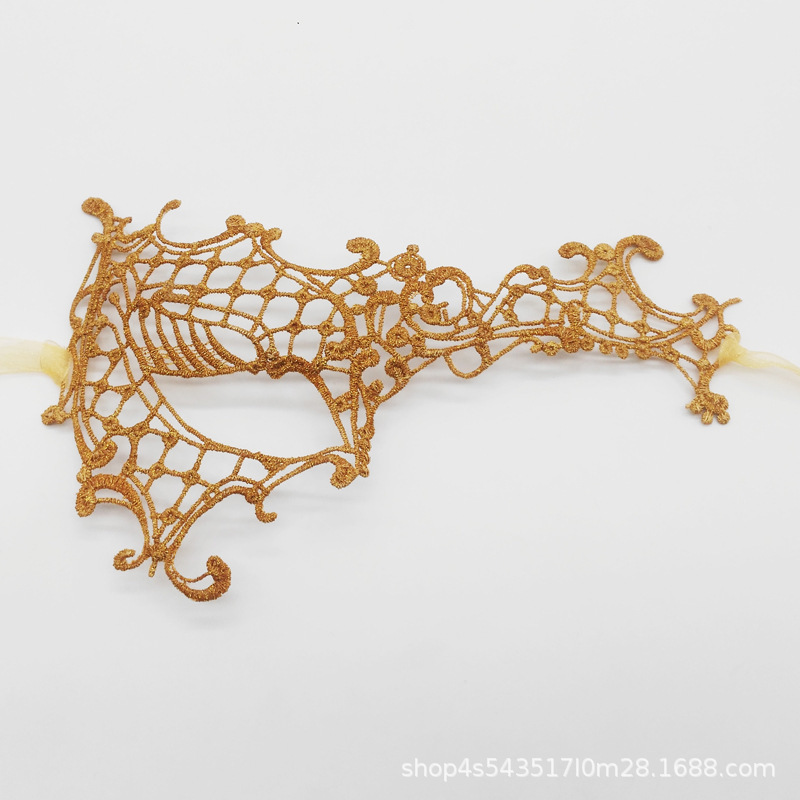 Ventas transfronterizas de encaje sexy de un solo ojo máscara de media cara fiesta máscara de ojos sexy espectáculo de cine y televisión accesorios de vestuario