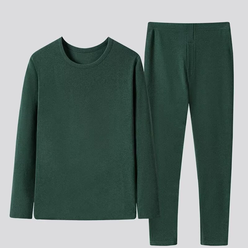Thermal Self-Heating Versatile Crew Neck Underwear Set for Men, Autumn and Winter Inner Wear, Warm Autumn Top and Pants Two-Piece Set, Trendy Thermal Self-Heating Versatile Crew Neck Underwear Set for Men, Autumn and Winter Inner Wear, Warm Autumn Top and Pants Two-Piece Set, Trendy
