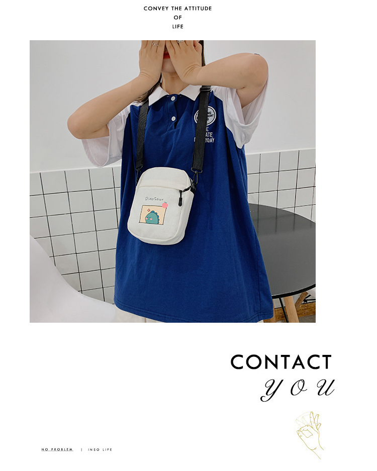 Summer small crossbody bag for girls, new small square crossbody bag for women, Japanese style small crossbody bag, casual retro style crossbody bag undefined