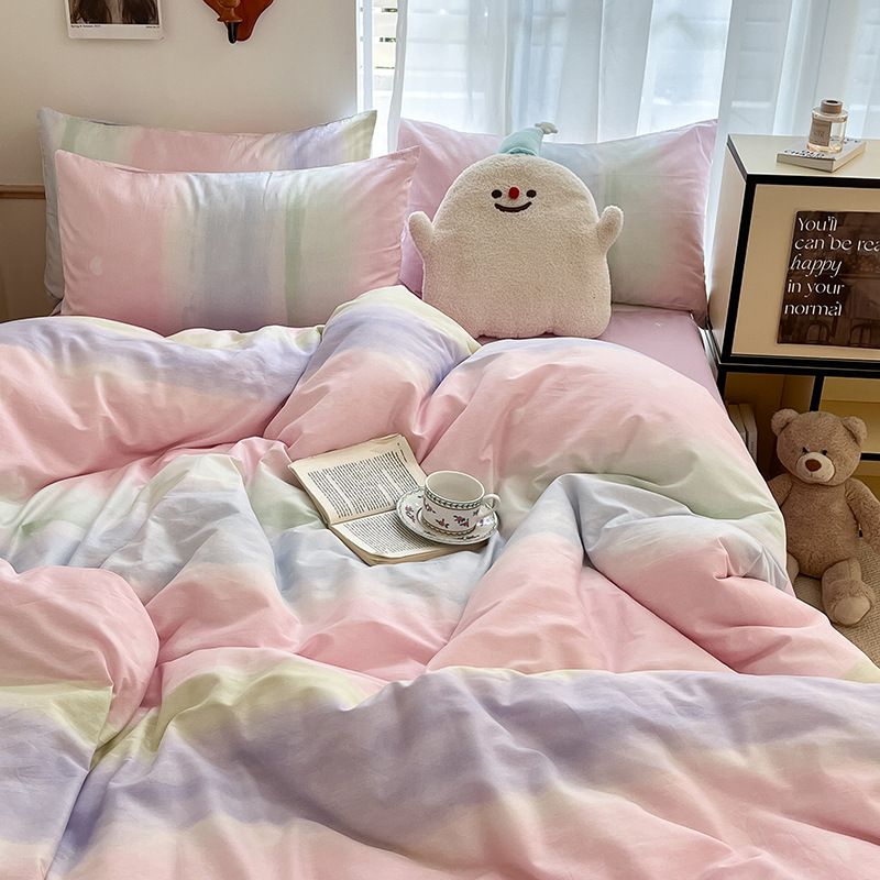 레인보우 [면 100%, 피부 친화적, 통기성 및 부드러움]