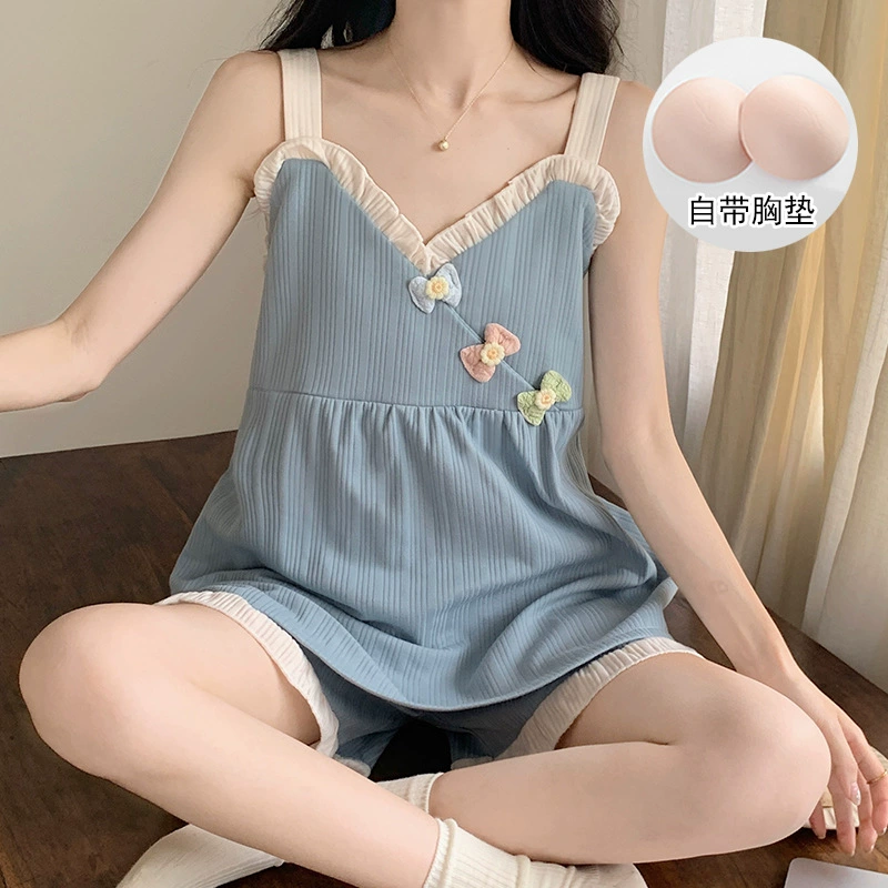 Top with cups, knitted pijama, sexy set