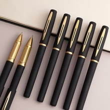 商务签字笔大容量笔芯1.0mm中性笔0.7办公0.5黑笔碳素练字书法笔