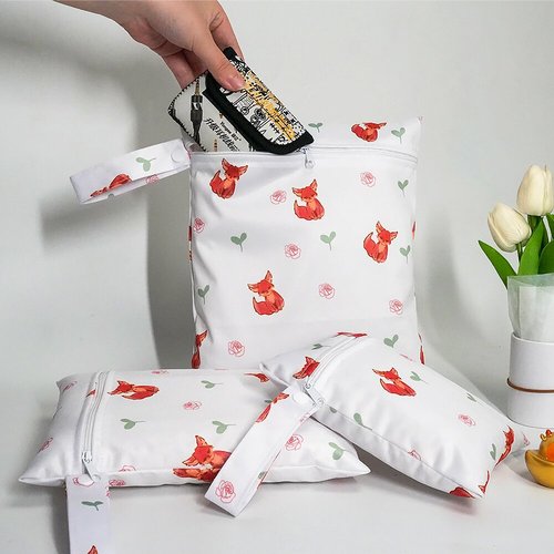 Cross-border single pocket waterproof storage bag baby carriage diaper bag reusable Wet Bag factory wholesale
