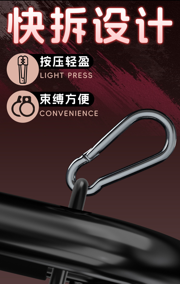 Jiuai SM Sex Chair in Black Iron and Foam, Adult Bondage Furniture — detail image 12