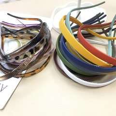 韓版防滑帶齒PC眼鏡發箍跨境磨砂U型設計頭箍經久耐用彈性高髮飾