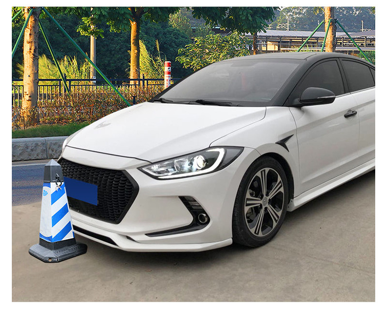 Suitable for Modern 2016-2019 Hyundai Elantra Body Kit Modification Parts: Front Lip, Side Skirts with Lights, Rear Lip, and Body Kit