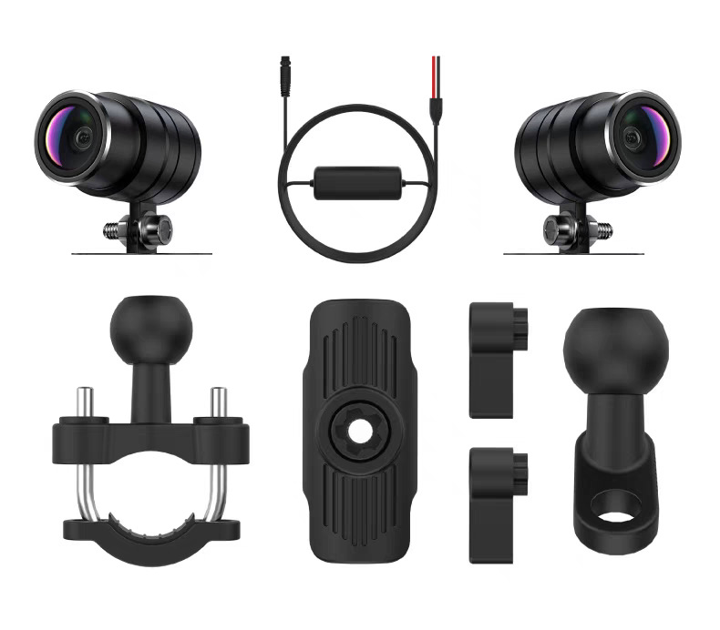 Motorcycle Driving Recorder Built-In Amap Google Navigation Carplay Hicar 4g Remote Monitoring Tire Pressure