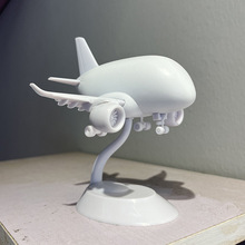 高仿真飞机模型Q版本波音737MAX空客380商飞C919航模摆件文创礼品