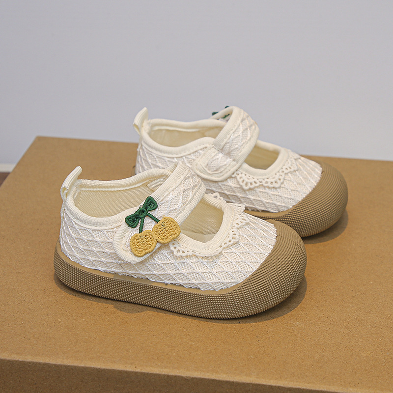 Zapatos para niños de suela suave de niñas 2026 verano nuevos zapatos de princesa de niñas de moda zapatos de lona superficial image 7