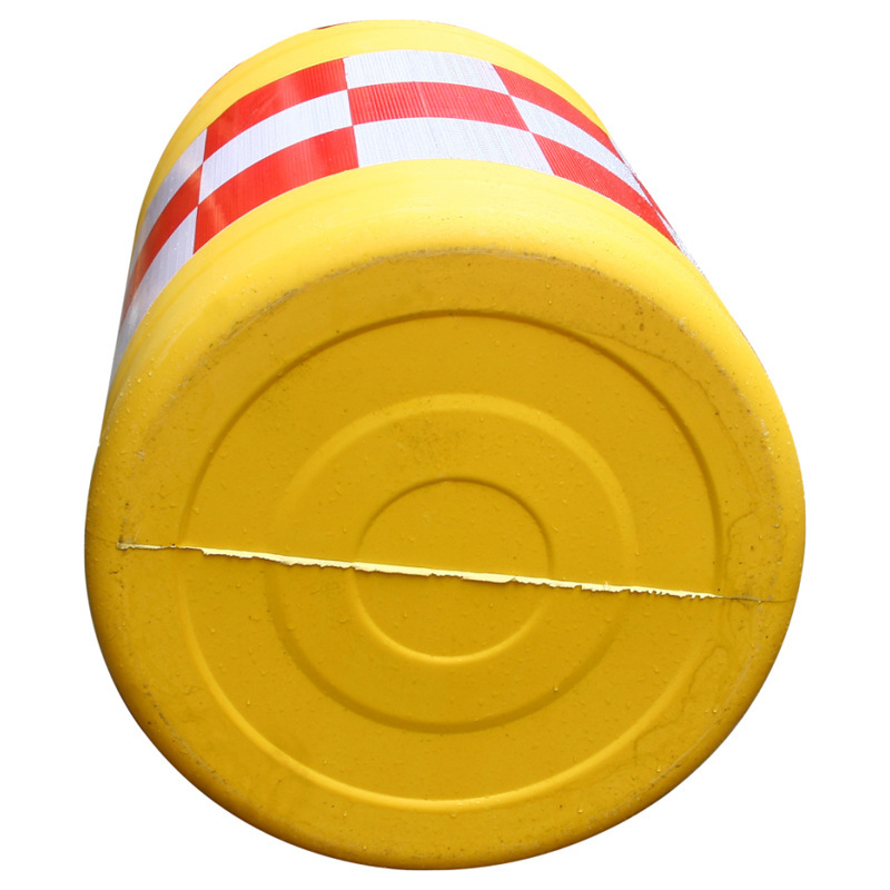 barril de advertencia de barril de reflexión barril de plástico cilíndrico rodado barril anti-colisión caballo de agua grueso soplado barril anti-colisión