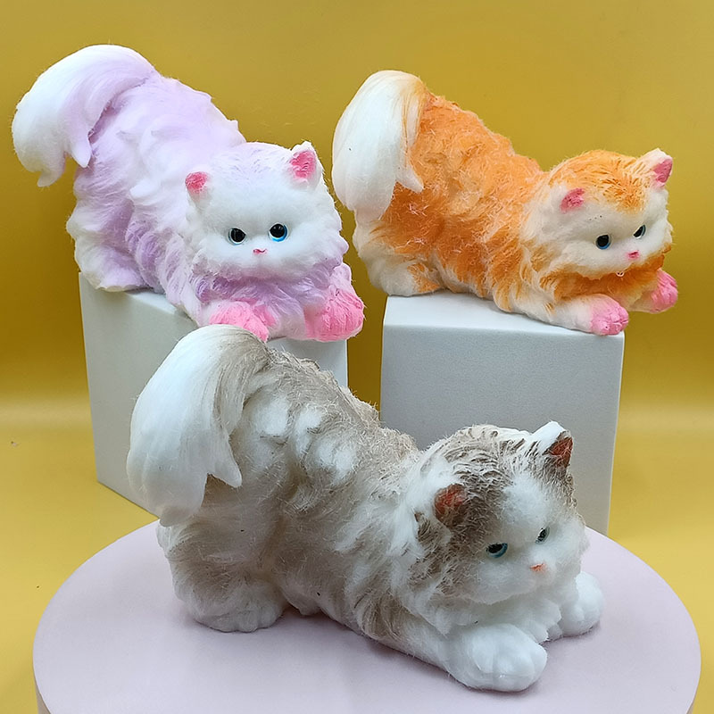 クロスボーダー新作ラテンヘア猫特大かわいい猫の爪ピンチ減圧おもちゃピンチ立体猫|undefined