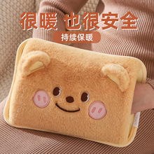 新款创意卡通热水袋充电式防爆电暖水袋国标双插手充电热水袋批发
