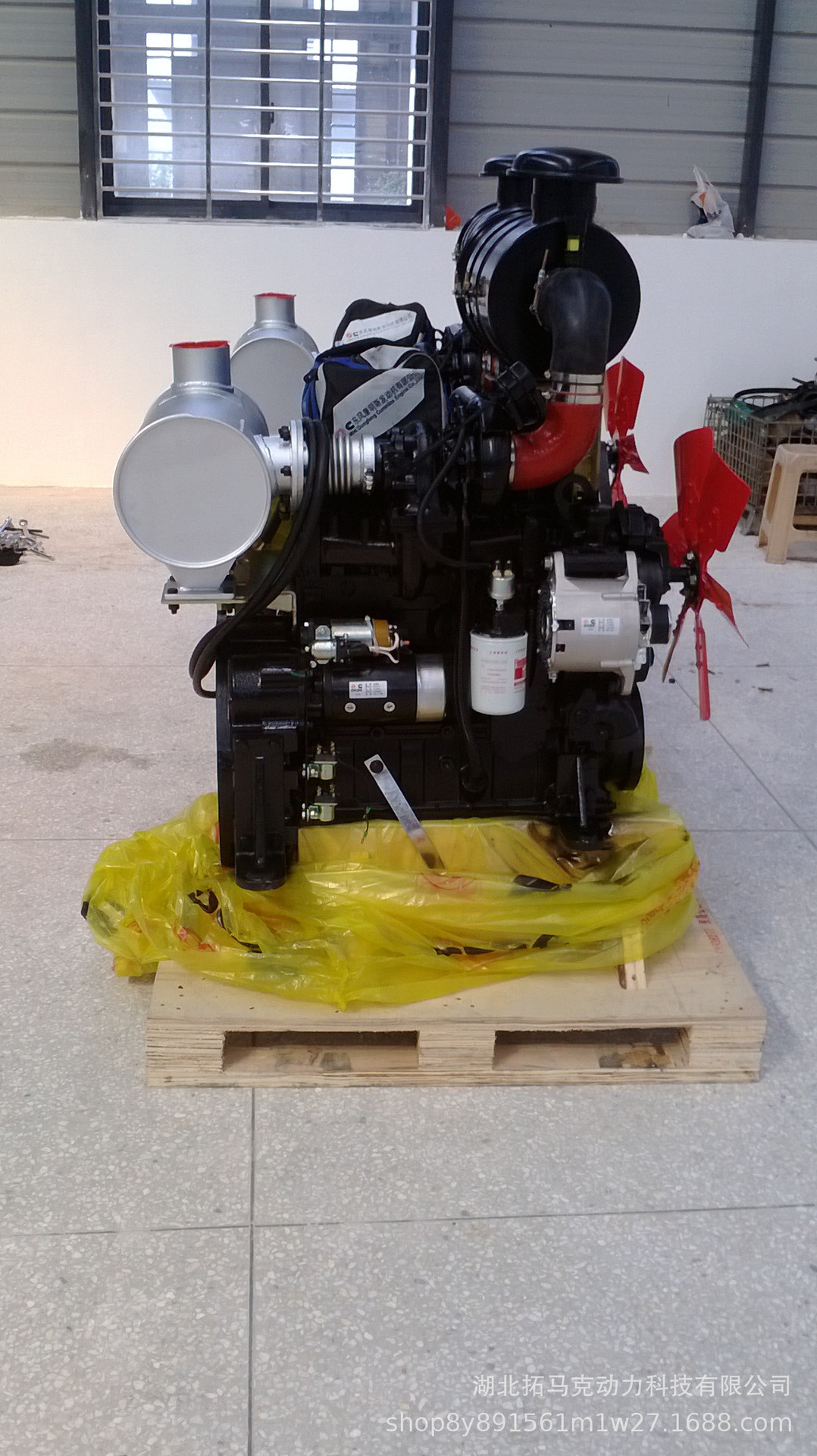 40千瓦水泵用柴油发动机康明斯四缸1800RPM发动机总成4BTA3.9-P55