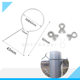 Wall-mounted stainless steel rack hook card slot hook 15cm hook wrought iron hook creative simple