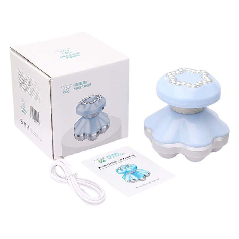 Новый мини-массажер маленький трехногий USB-шестиногий Электрический Вибрационный Домашний Массажер для тела оптом плюс логотип