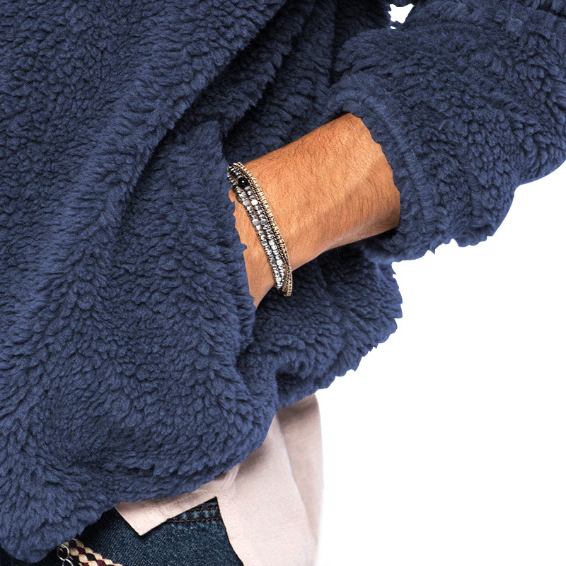 Men's Hooded Jacket Double Sided Arctic Velvet Warm Autumn Winter_voghion.com