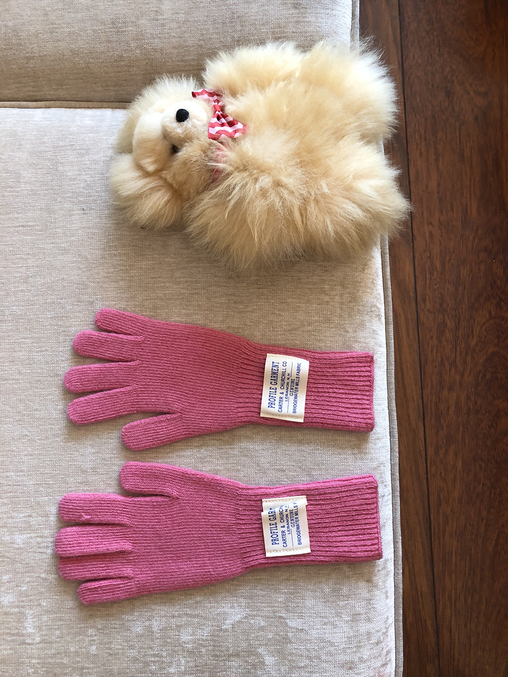 Polyester Fabric Type Unisex Basic Solid Color Gloves 1 Pair