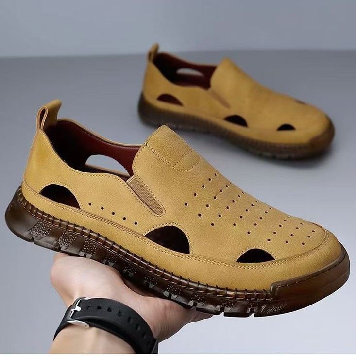 Summer Men's Beach Shoes, Ultra-Light, Breathable, Non-Slip, Waterproof Beach Sandals, Cross-Border Outdoor Clogs, Direct Sales