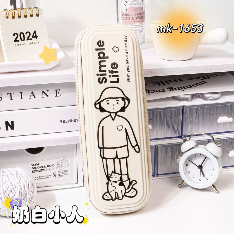 Cartoon capacious cute high quality teaching pencil case for elementary school students, Birthday gift, wholesale