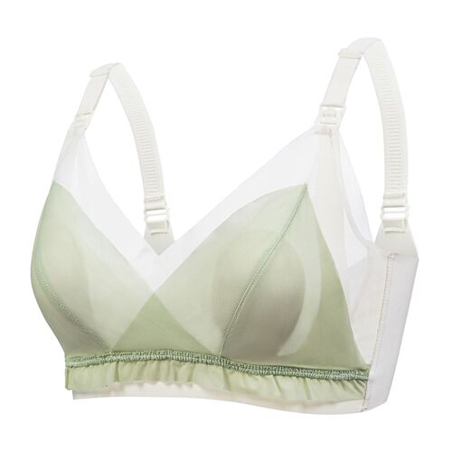 Slim, Breathable, Clustered, Bra-Free Nursing Bra with Top-Button, for Pregnant and Breastfeeding Women