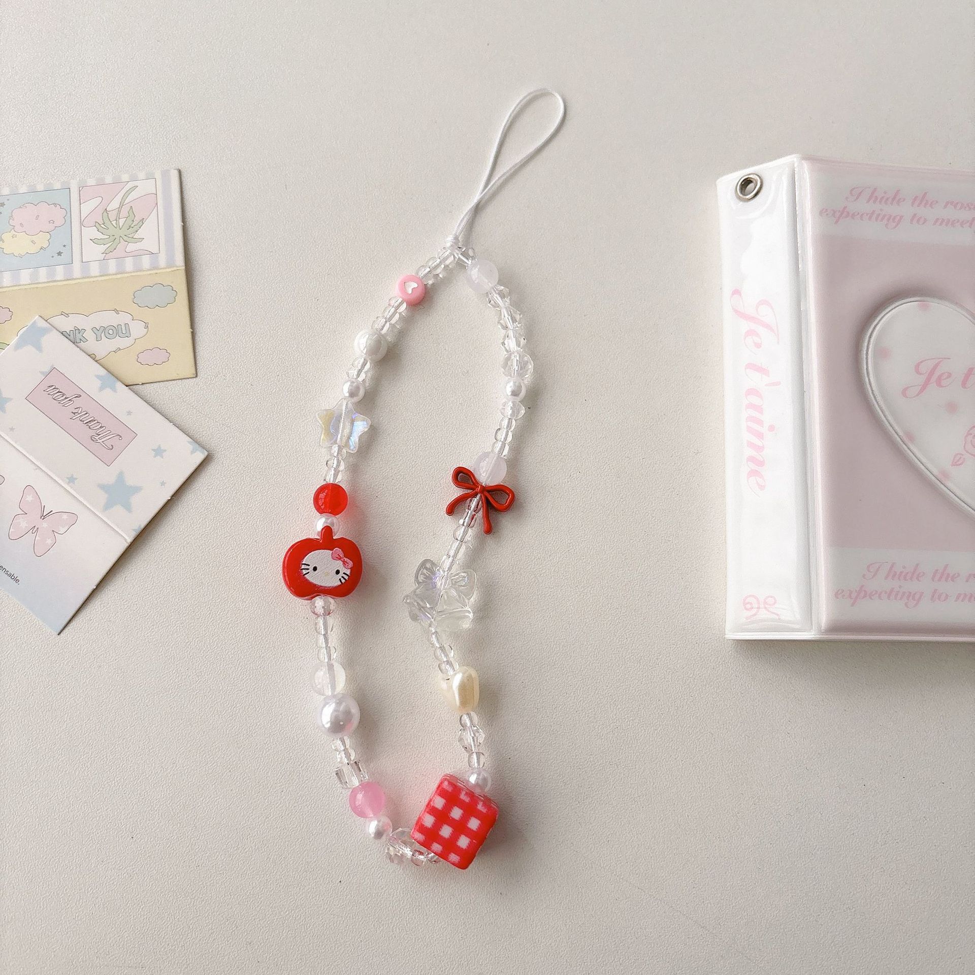 홍과 키티 휴대폰 스트랩