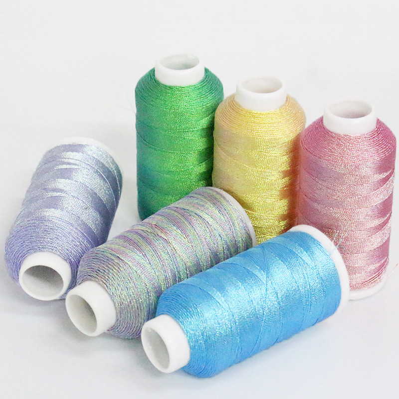 大卷幻彩金银线彩金丝线缠绕手绳项链线材端午编织流苏扫帚线批发