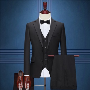 Suit Suit Four-Piece Men's Suit Groom's Western Wedding Dress Work Clothes Performance Clothing Work Suit